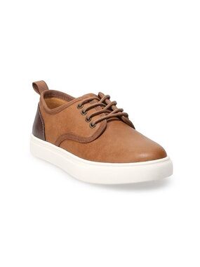 Sonoma Men's Tan and Dark Brown Low-Top Sneakers Size 8.5